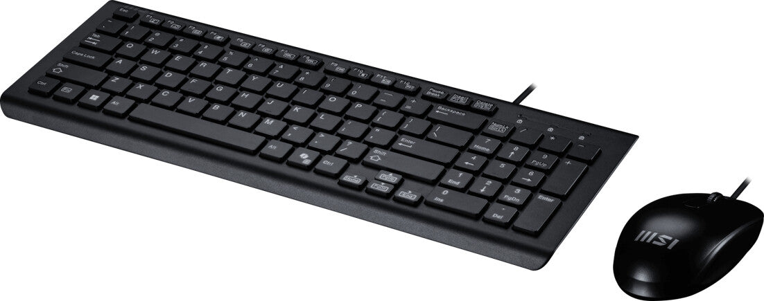 MSI USB Combo Copilot PRO_UK keyboard Mouse included Home/Office QWERTY UK English Black
