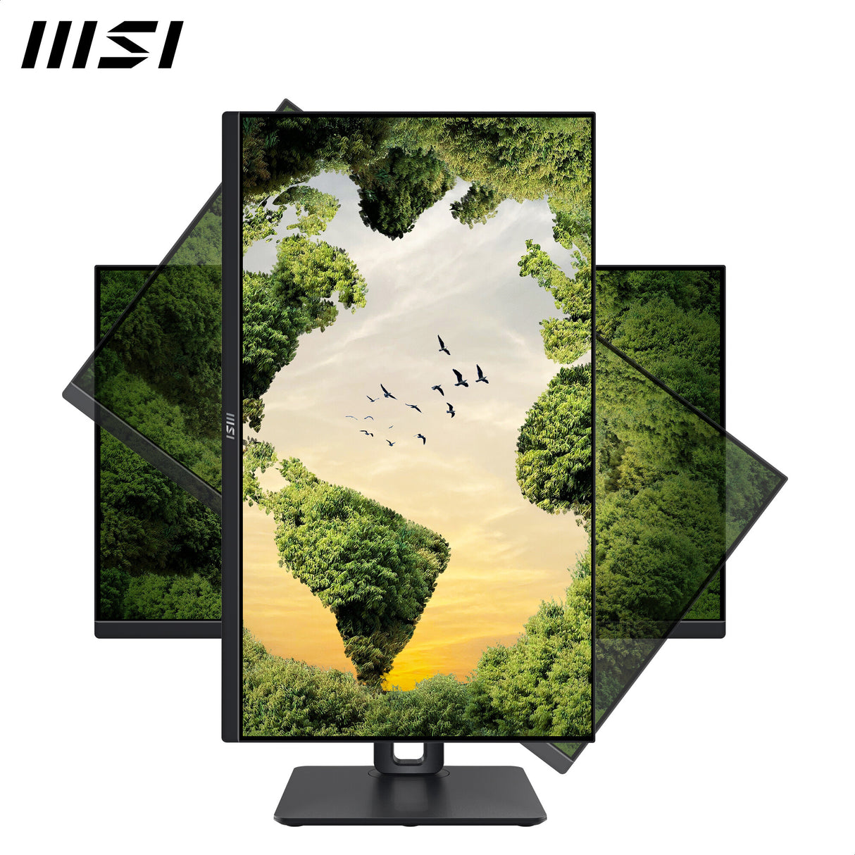 MSI Pro MP245PG 24 Inch Monitor, FHD (1920 x 1080), 100Hz, IPS, 1ms, 1x HDMI 1.4b, 1x DP 1.2a output, 1x D-Sub(VGA), Built-in Speakers, Anti-Glare, Anti-Flicker, Less Blue light, TÜV Certified, VESA, Kensington, 4-way adjustable stand, Black