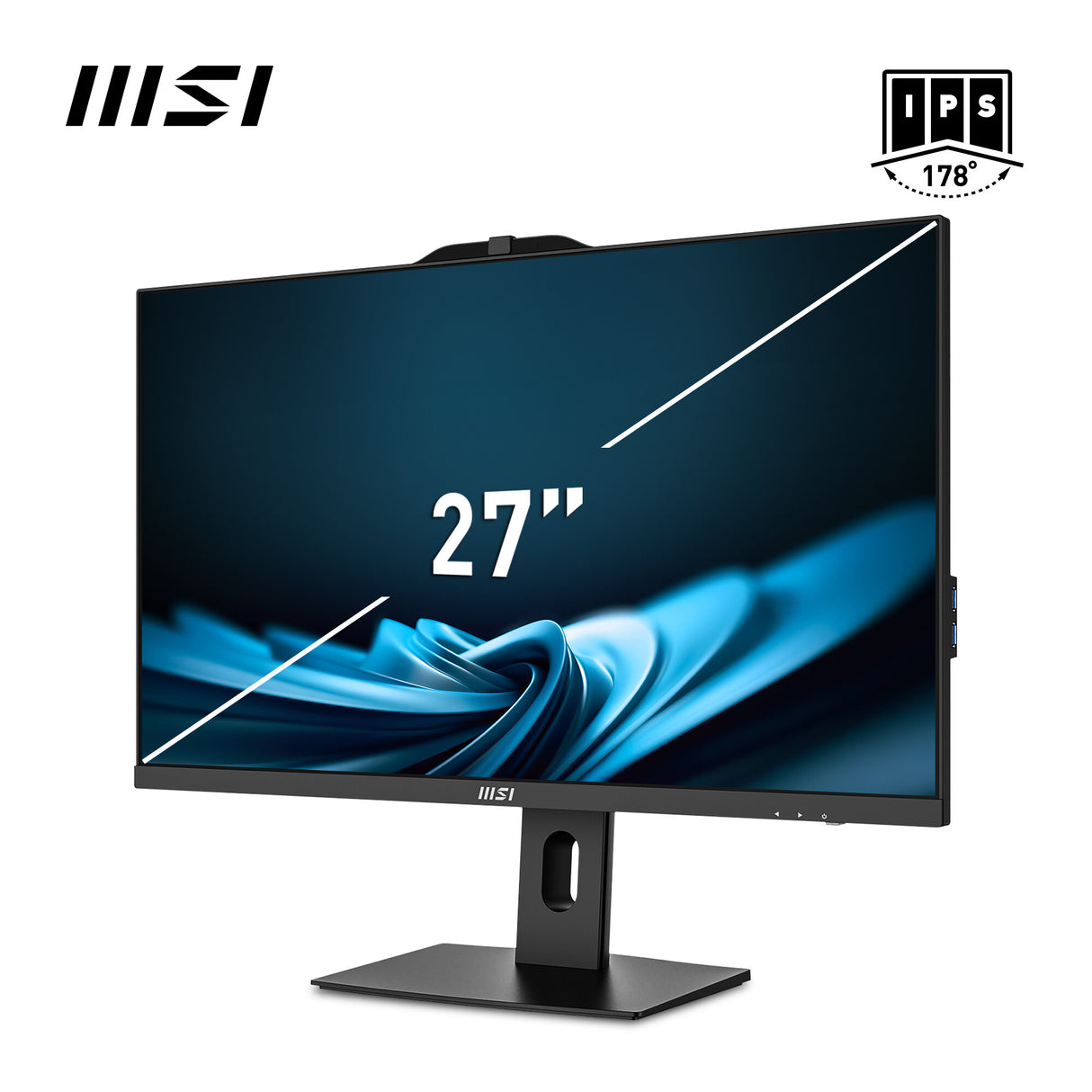 MSI Pro AP272P 14M Intel Core i5 14400 All in One PC, (16GB RAM, 512GB SSD, Windows 11PRO), 27 Inch IPS Screen/UHD Graphics/Type-C/USB/LAN/HDMI/DP/WiFi 6E/BT 5.3/VESA