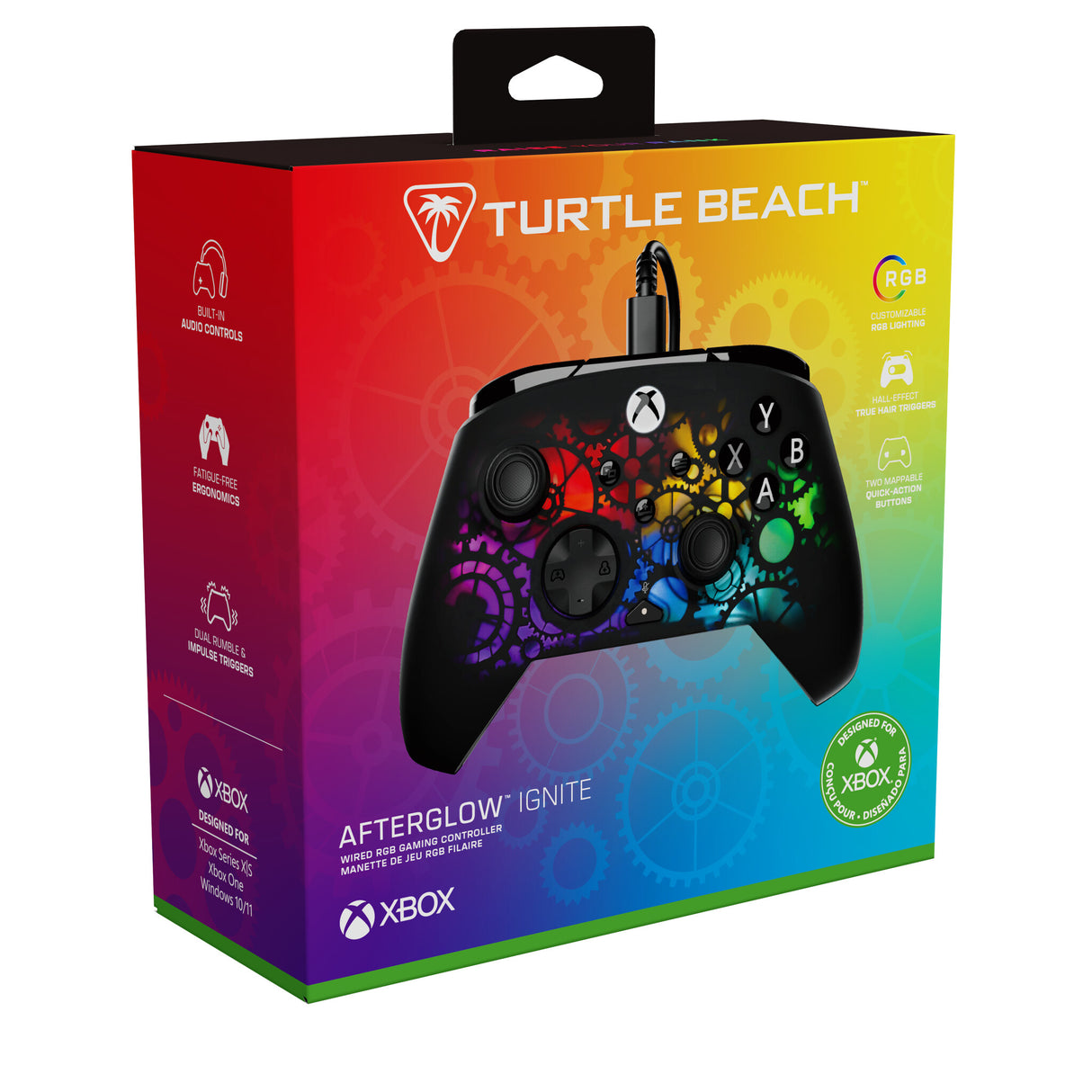 Turtle Beach Afterglow Ignite Time Machine Wired RGB Gaming Controller for Xbox and PC - Customizable RGB, Remappable Buttons, Hall-Effect Hair Triggers, 10ft Cable, Officially Licensed by Xbox