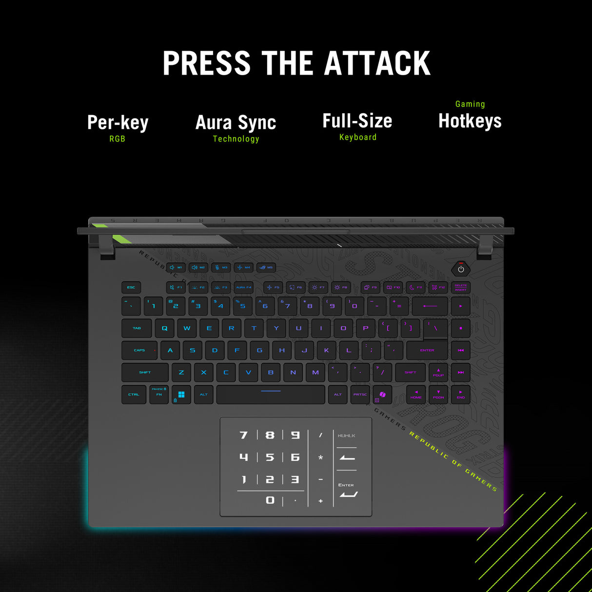 ASUS ROG Strix G16 G614PR-RV003W Copilot+ PC AMD Ryzen™ 9 7940HX Laptop 40.6 cm (16") WUXGA 32 GB DDR5-SDRAM 1 TB SSD NVIDIA GeForce RTX 5070 Ti Wi-Fi 6E (802.11ax) Windows 11 Home UK English Black, Grey