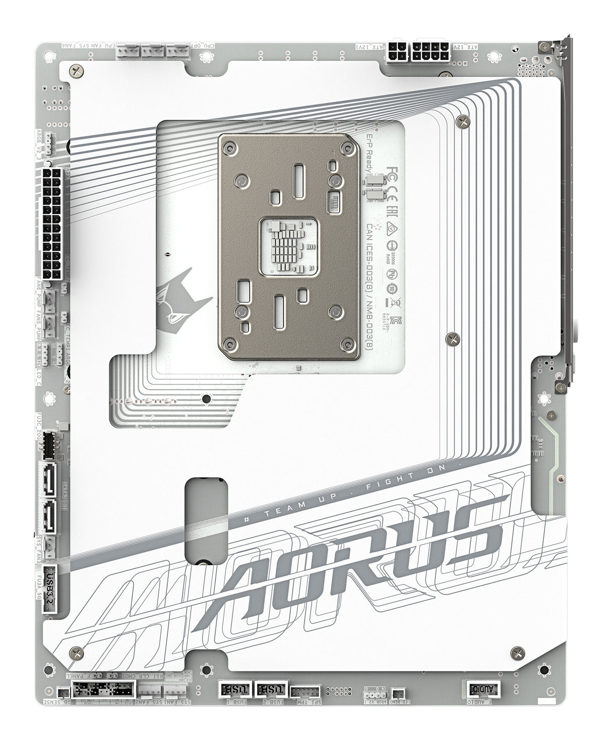 GIGABYTE B850 AORUS STEALTH ICE Motherboard - AMD Ryzen 9000 Series CPUs, 14+2+2 Phases Digital VRM, up to 8200MHz DDR5 (OC), 2xPCIe 5.0 + 2xPCIe 4.0 M.2, WIFI 7, 5 GbE LAN, USB 3.2 Gen 2
