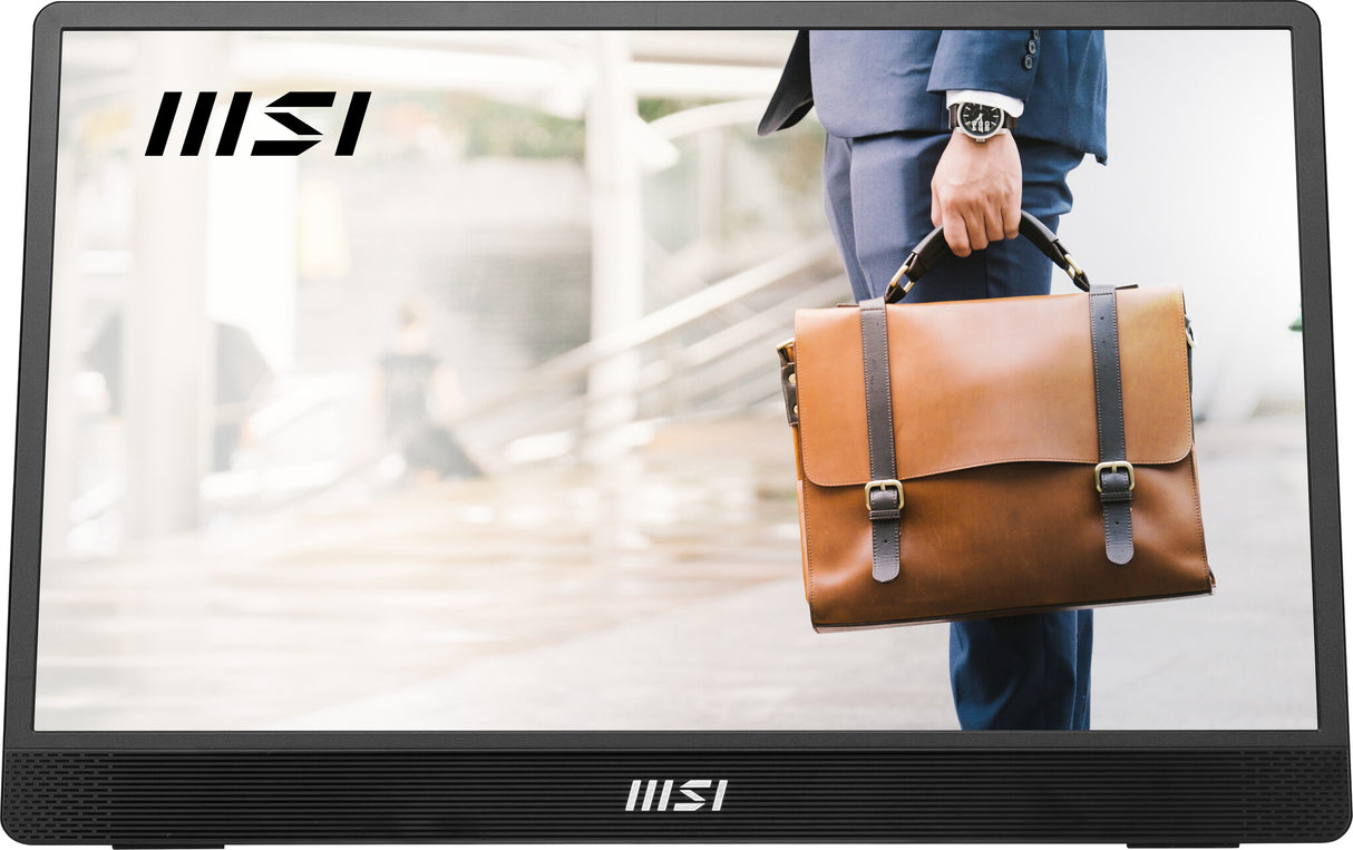 MSI PRO MP161 E2U portable TV/monitor Portable monitor Black 39.6 cm (15.6") LED 1920 x 1080 pixels