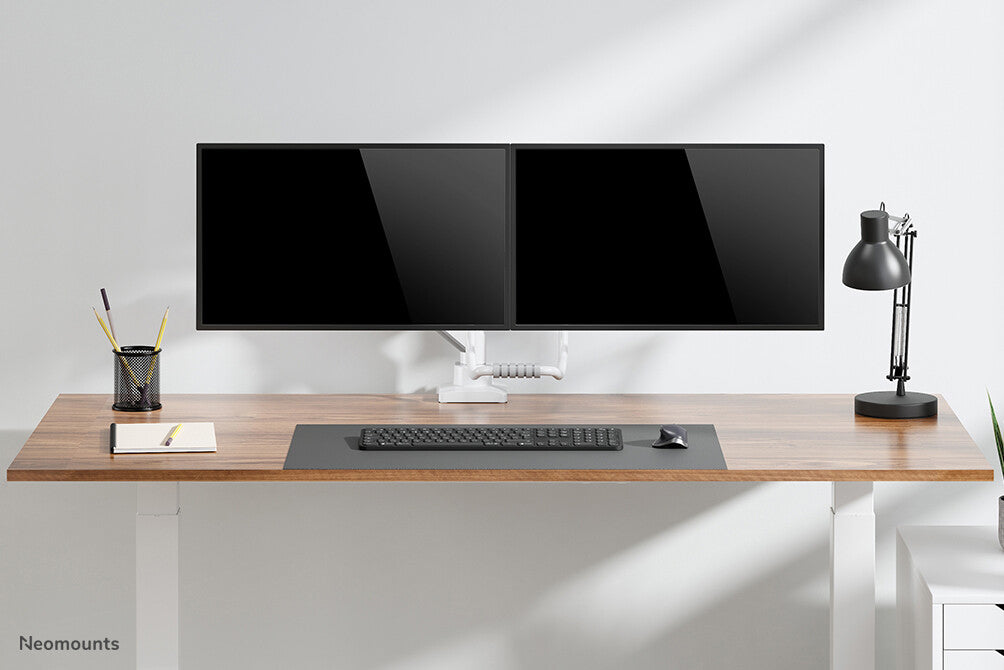 Neomounts DS75-450WH2 Monitor arm 17-32" - gas spring - Topfix - 180°-stop