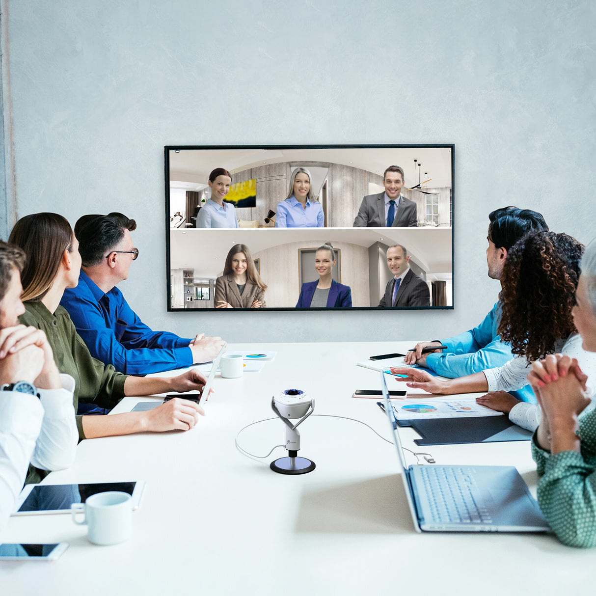 j5create JVU368 360° AI-Powered Webcam with Speakerphone