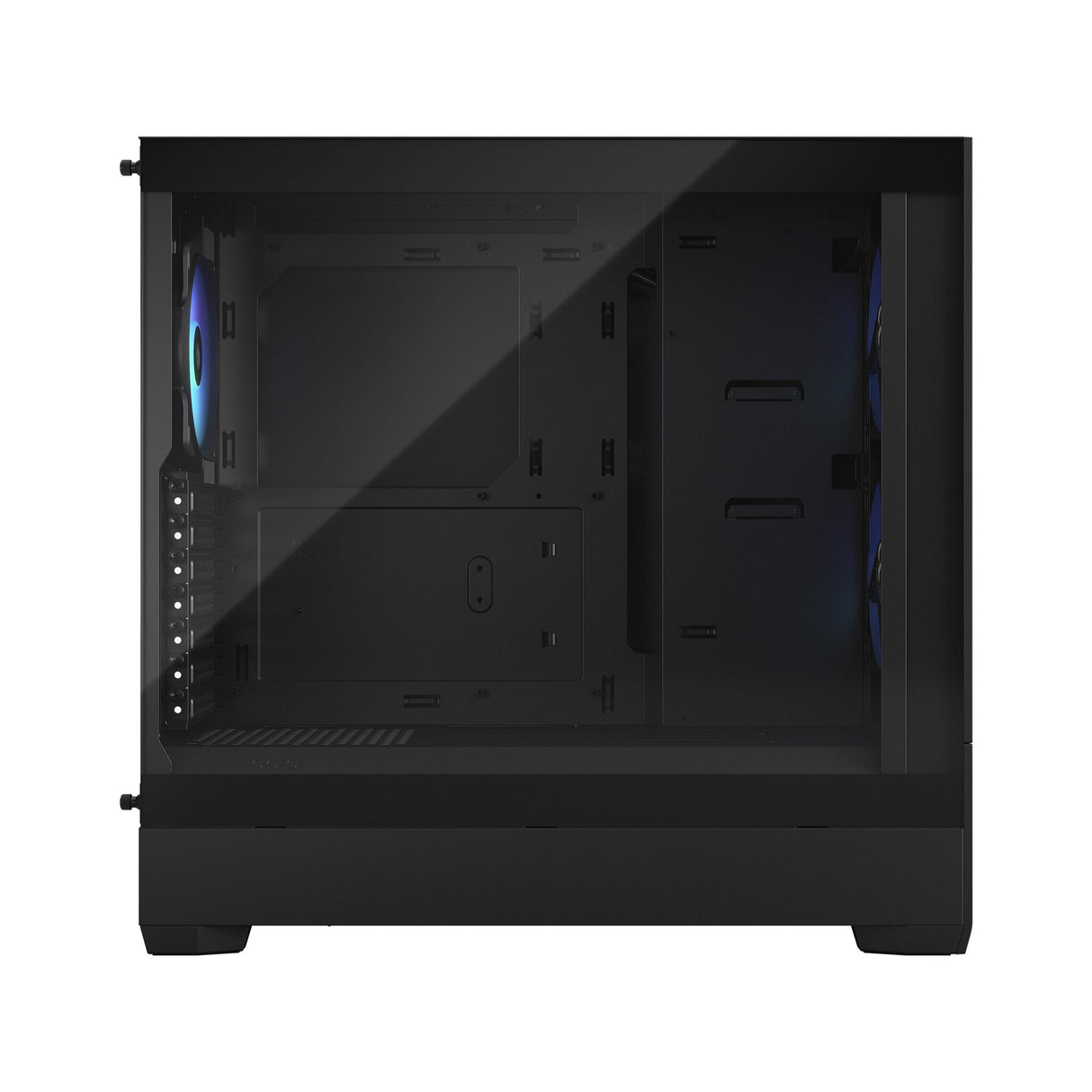 Fractal Design Pop Air RGB (Noir TG) Boîtier de jeu avec fenêtre en verre transparent, ATX, façade en maille hexagonale, 3 ventilateurs RVB et contrôleur ARGB