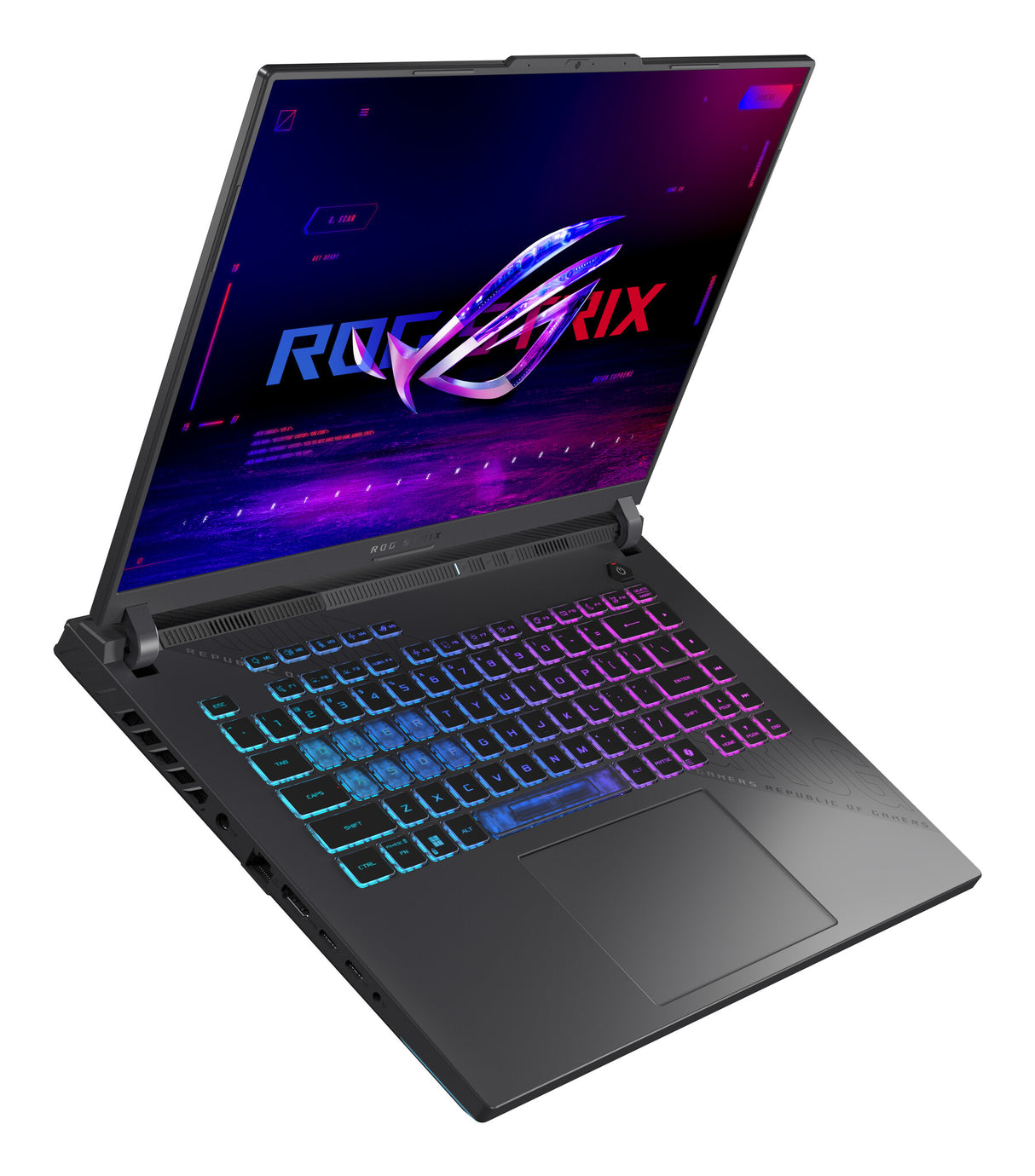 ASUS ROG Strix G16 G614PP-RV021W AMD Ryzen™ 9 8940HX Laptop 40.6 cm (16") WUXGA 32 GB DDR5-SDRAM 1 TB SSD NVIDIA GeForce RTX 5070 Wi-Fi 6E (802.11ax) Windows 11 Home Black, Grey