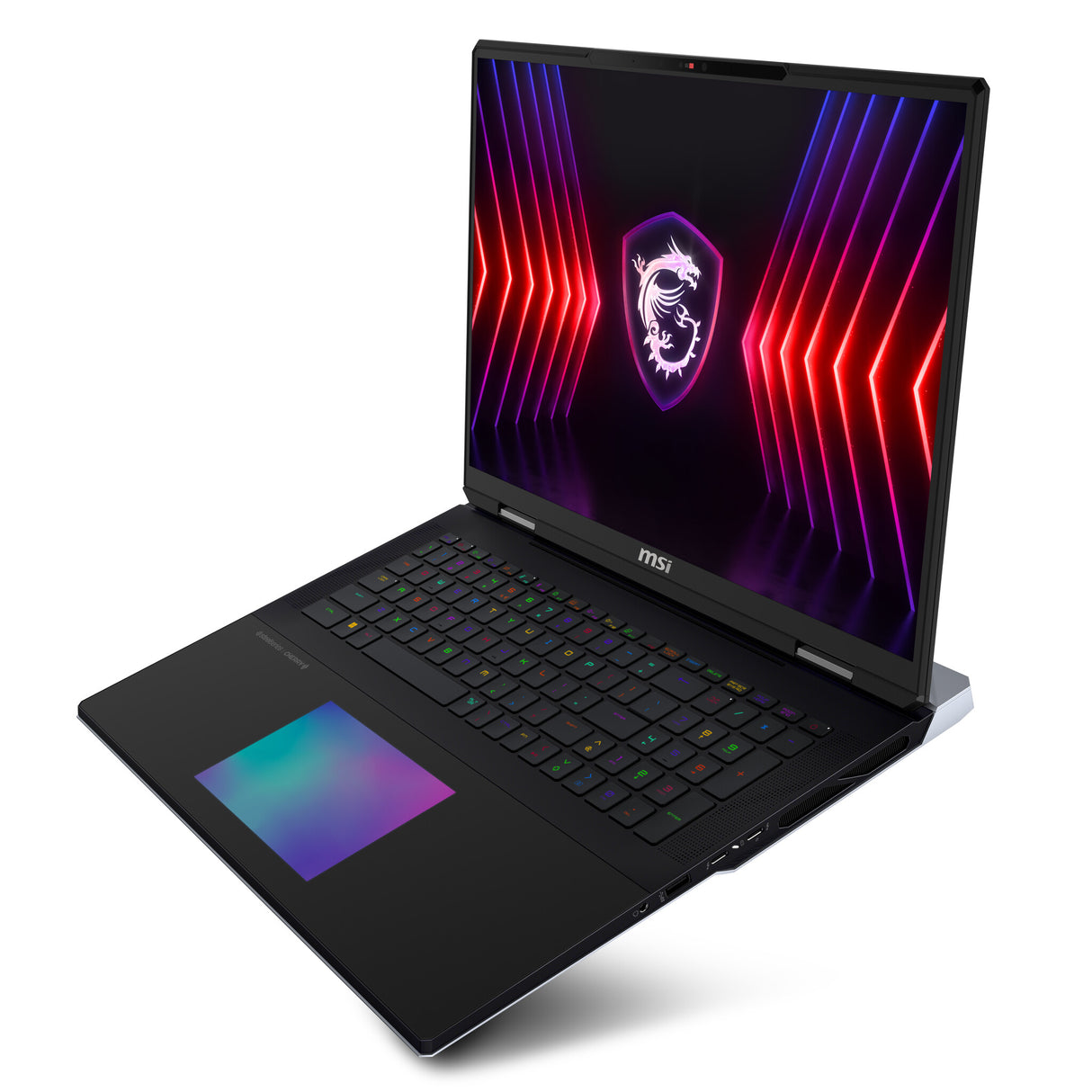 MSI Titan 18 HX A14VHG-004UK Intel® Core™ i9 i9-14900HX Laptop 45.7 cm (18") UHD+ 64 GB DDR5-SDRAM 2 TB SSD NVIDIA GeForce RTX 4080 Wi-Fi 7 (802.11be) Windows 11 Pro Black