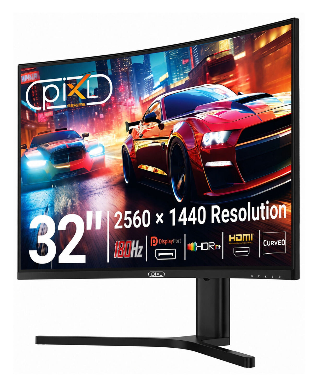 piXL GS32QIDPHA computer monitor 81.3 cm (32") 2560 x 1440 pixels Dual QHD LED Black