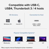 Plugable USBC-6950PDZ USB-C Dual HDMI 100W USB-C PD Docking Station