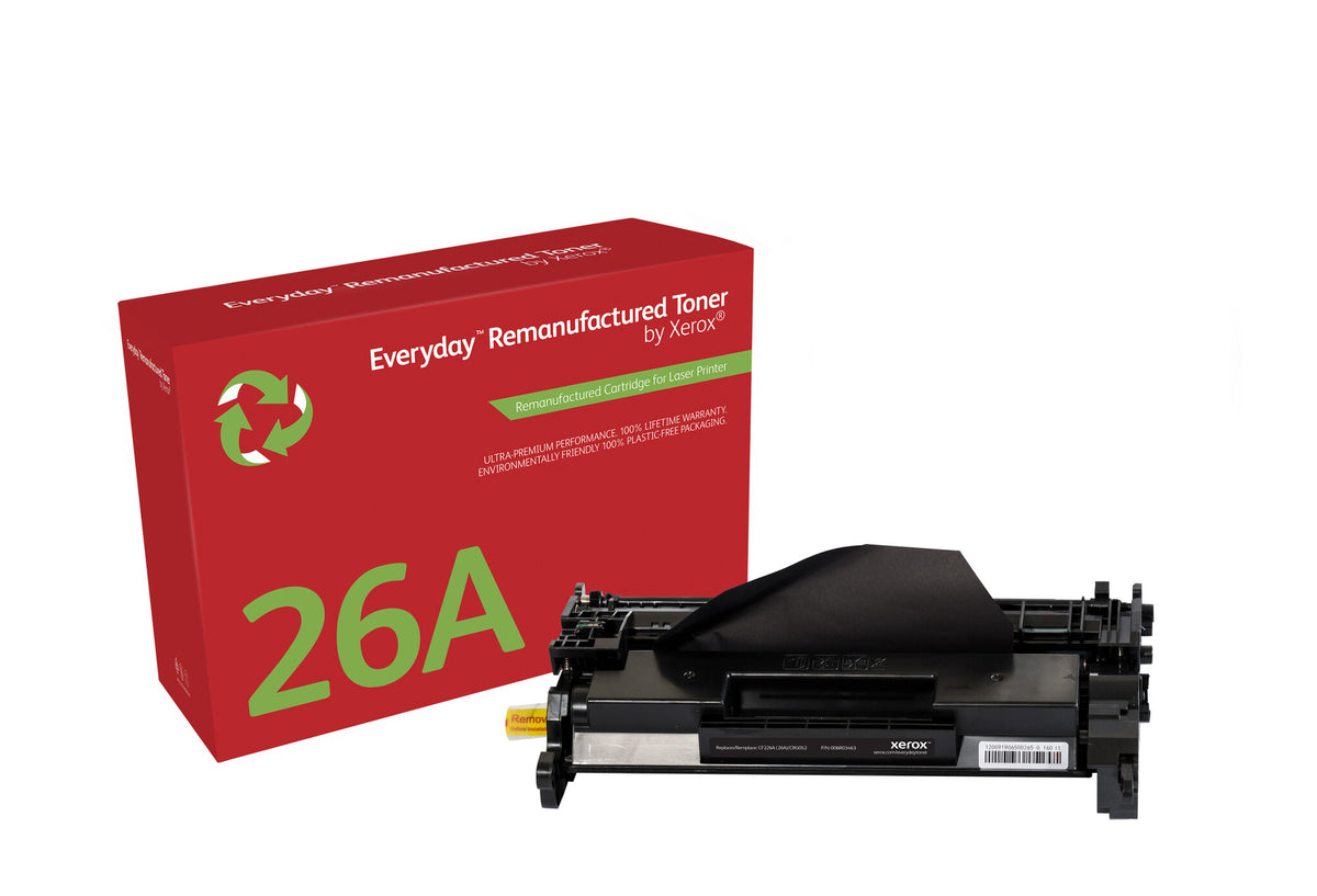 EverydayTM Mono Remanufactured Toner by Xerox compatible with HP 26A (CF226A), Standard capacity