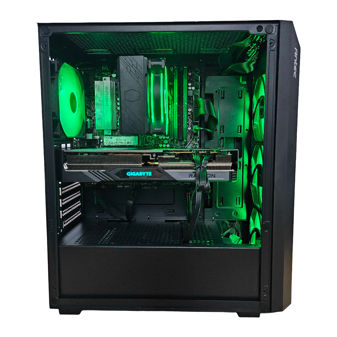 DCG Respawn - Ryzen 5 7600X, 16GB DDR5, AMD RX 7700 XT 12GB, 1TB SSD, 1TB HDD, Refurbished PC