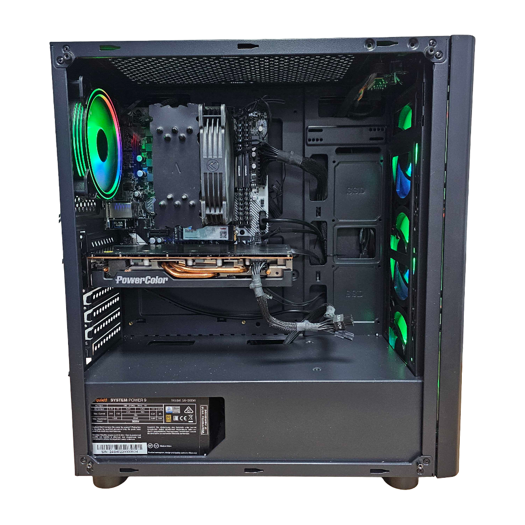 DCG Respawn - Ryzen 5 3600, 32GB DDR4, AMD RX 5600 XT, 500GB SSD, 2TB HDD, Refurbished PC