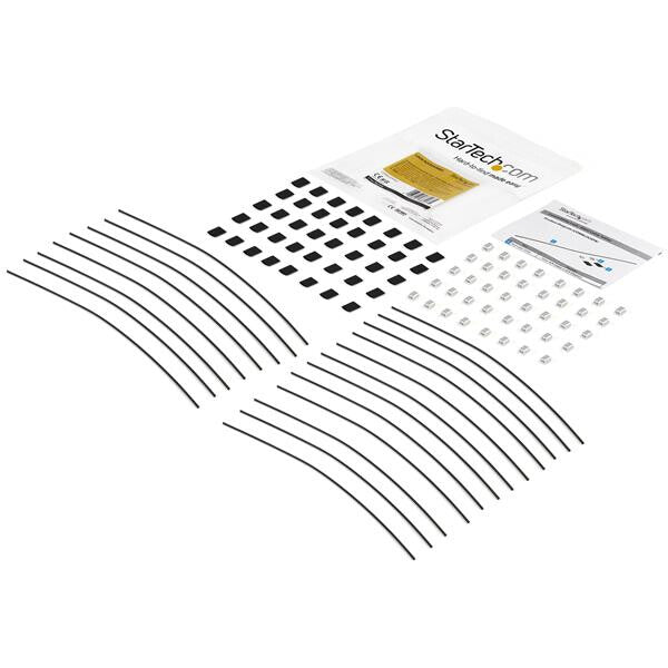 StarTech.com 20-Pack Security Cable Tethers for Adapters & Dongles - Universal Cable Adapter Tether - Tether Cable - Adjustable Length Anti-Theft Cable Tether Lock Kit - Steel