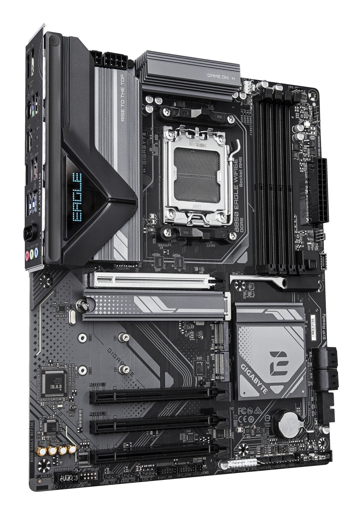 GIGABYTE B850 EAGLE WIFI6E Motherboard - AMD Ryzen 9000 Series CPUs, 8+2+2 Phases Digital VRM, up to 8200MHz DDR5 (OC), 1xPCIe 5.0 + 2xPCIe 4.0 M.2, GbE LAN, WIFI 6E, USB 3.2 Gen 2