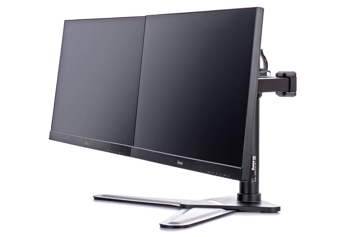 iiyama The DS1002D-B1 is a desk mount stand for two flat screens up to 30”
