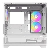 ANTEC CX500M Micro Tower Gaming Case, White, ARGB, 2  x USB 3.0 / 1 x USB Type-C, Tempered Glass Side Panel, Micro-ATX/ITX