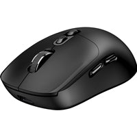 Genius AI Copilot Wireless Bluetooth Silent Mouse, Blutooth & 2.4 GHz, Adjustable DPI levels up to 16000 DPI, 7 Button with Scroll Wheel, Black