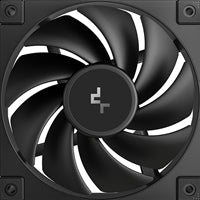 DeepCool FD12 120mm Case Fan 3-Pack, PWM Control, High Airflow, Low Noise, Hydro Bearing, Black, Anti-Vibration Pads, 4-Pin Connector
