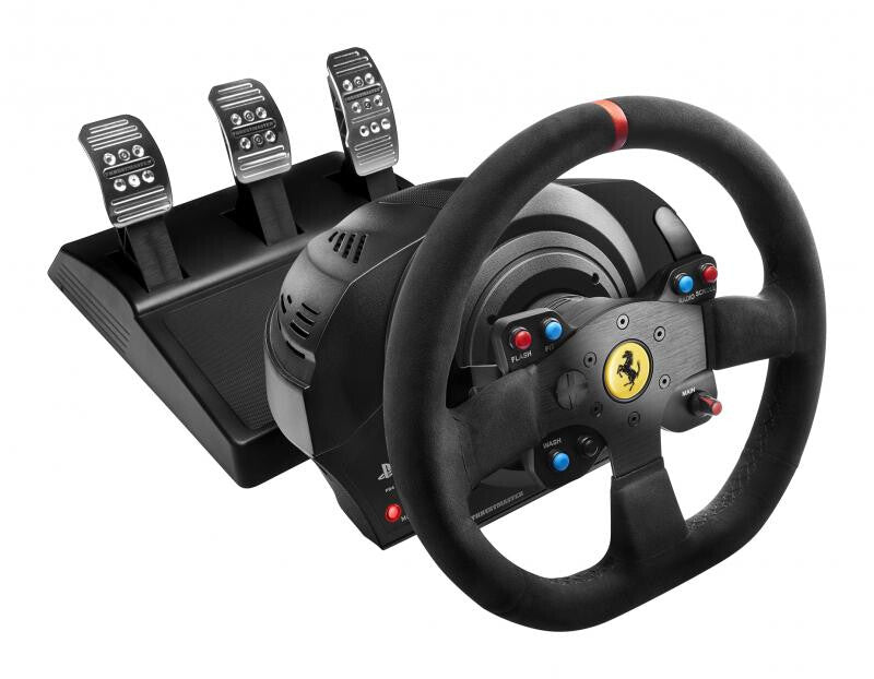 Thrustmaster T300 Ferrari Integral Racing Wheel Alcantara Edition Black USB Steering wheel + Pedals PC, PlayStation 4, Playstation 3