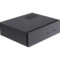 CiT S8i SFF Micro-ATX PC Case - 8.3L Compact Desktop Chassis, Brushed Front, 1 x 80mm Fan, 2 x USB 3.0, TFX PSU Support, Black