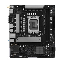 ASRock H810M-X WIFI Intel Socket 1851 Motherboard, 2 x DDR5 DIMM Slots, 1 x M.2 Socket (Key E), 1 x USB 3.2 Type-C, 2.5G LAN, 802.11ac Wi-Fi Module, 1 x HDMI Port/ 1 x Display Port