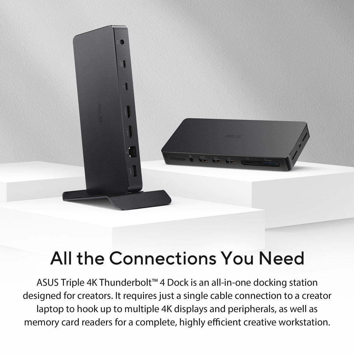 ASUS Triple 4K Thunderbolt 4 Dock DC500 Wired Black