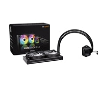 be quiet! Pure Loop 3 LX Liquid CPU Cooler, Universal Socket, 240mm Radiator, 2 x Light Wings LX PWM High Speed, Stylish ARGB cooling block featuring 10 included lighting foils, 3-year manufacurer's warranty.