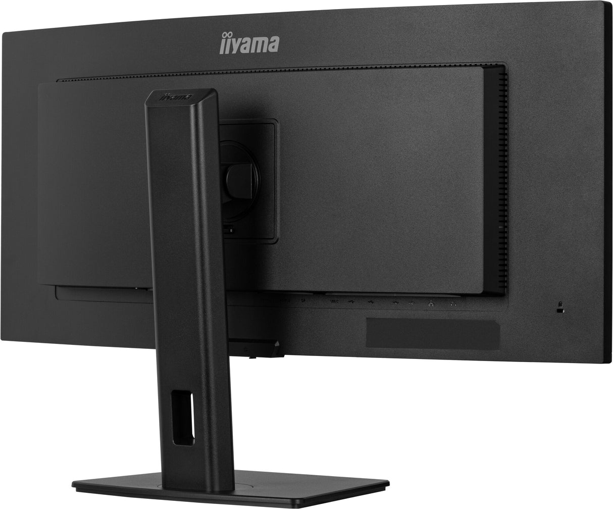 iiyama ProLite 34’’ UWQHD curved monitor with USB-C dock, LAN, KVM switch and 15cm height adjustable stand