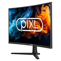piXL PX27CC301B 27 Inch 240Hz HDR 10+ Full HD Curved Gaming Monitor with 1920 x 1080 Resolution, 1ms Response Time, HDR 10+, DisplayPort, HDMI & VESA Mount