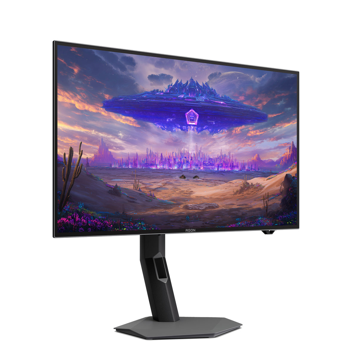 AOC AGON PRO AGP277QKDC computer monitor 67.3 cm (26.5") 2560 x 1440 pixels Quad HD OLED Grey