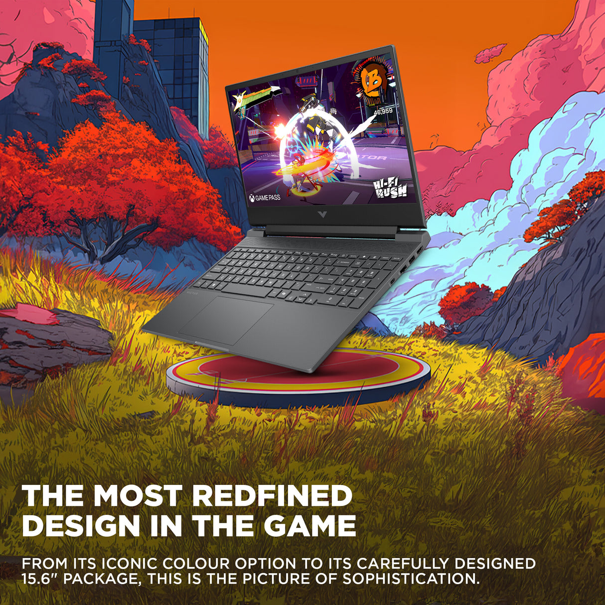 HP Victus Gaming 15-fb3008na AMD Ryzen™ 7 7445H Laptop 39.6 cm (15.6") Full HD 16 GB DDR5-SDRAM 512 GB SSD NVIDIA GeForce RTX 3050 Wi-Fi 6 (802.11ax) Windows 11 Home Black