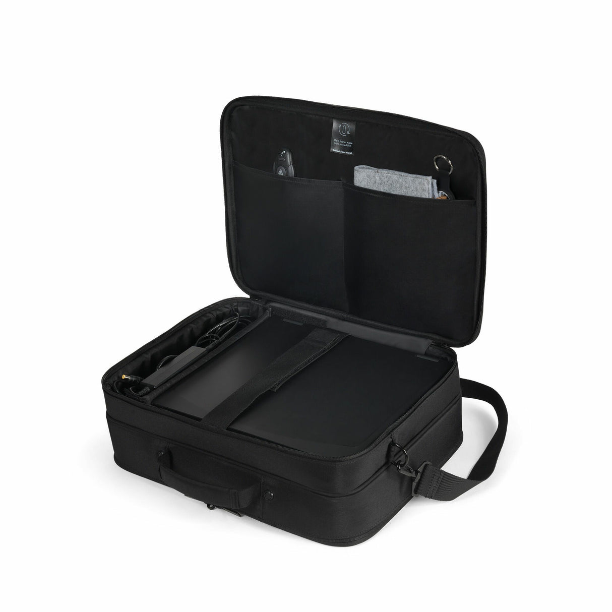 DICOTA D32032-RPET laptop case 40.6 cm (16") Briefcase Black