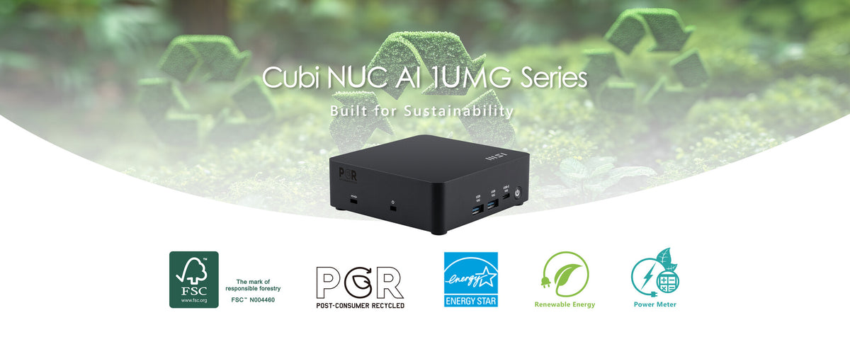 MSI Cubi NUC AI 1UMG Intel Core Ultra 7 155H, Desktop PC, NUC, SFF, Mini Computer, HTPC, (16GB RAM, 1TB Storage, Windows 11 PRO), Intel Graphics/DDR5/Dual ThunderBolt 4/Dual HDMI/Dual LAN/WiFi 6E/BT 5.3/VESA