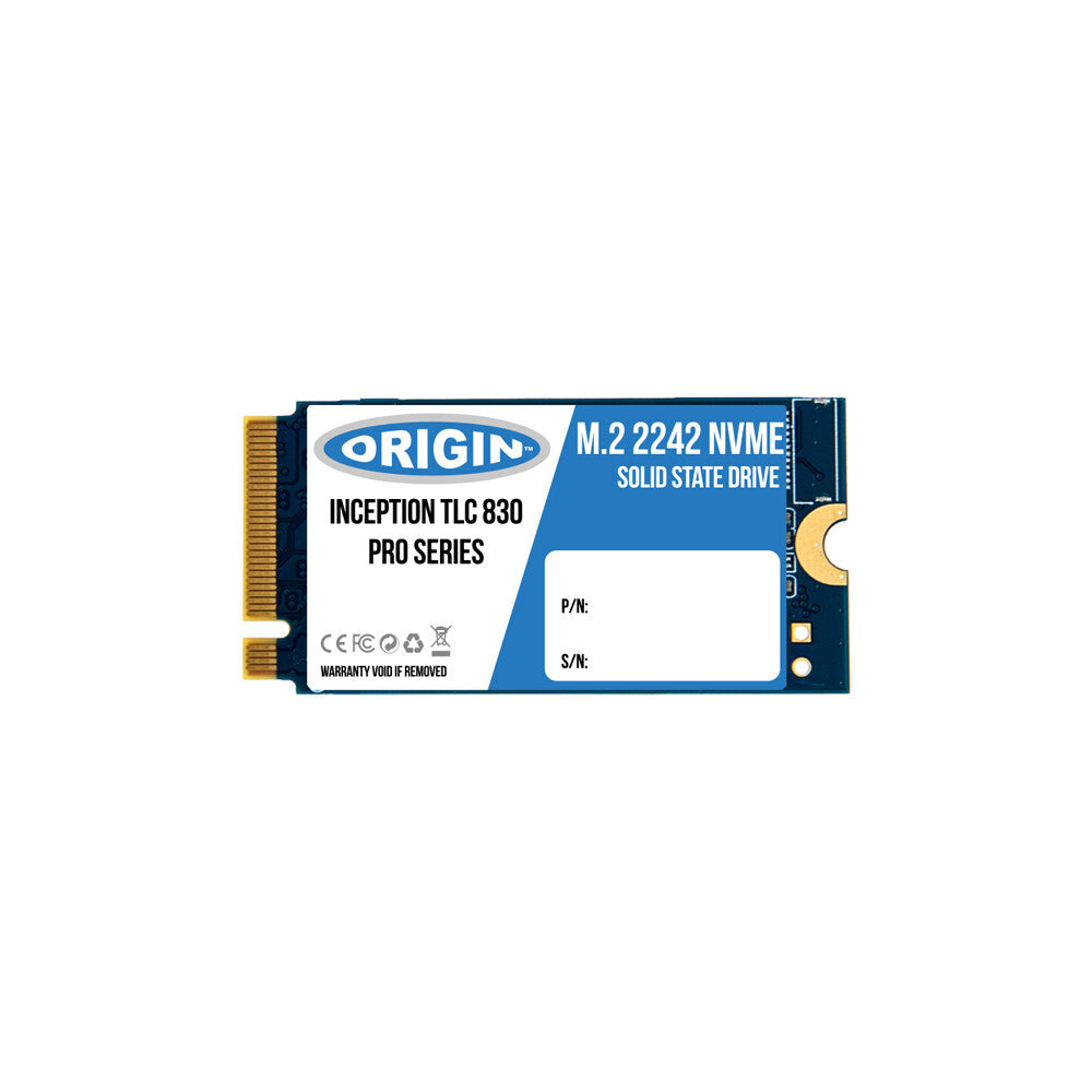 Origin Storage OTLC1TB3DNVMEM.2/42 internal solid state drive 1 TB M.2 PCI Express 4.0 NVMe 3D TLC