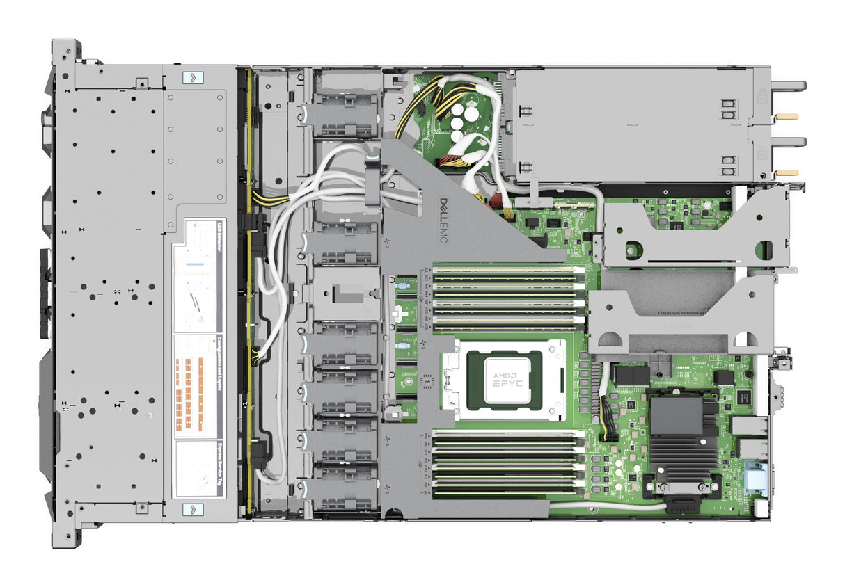 DELL PowerEdge R6515 server 480 GB Rack (1U) AMD EPYC 7282 2.8 GHz 16 GB DDR4-SDRAM 550 W