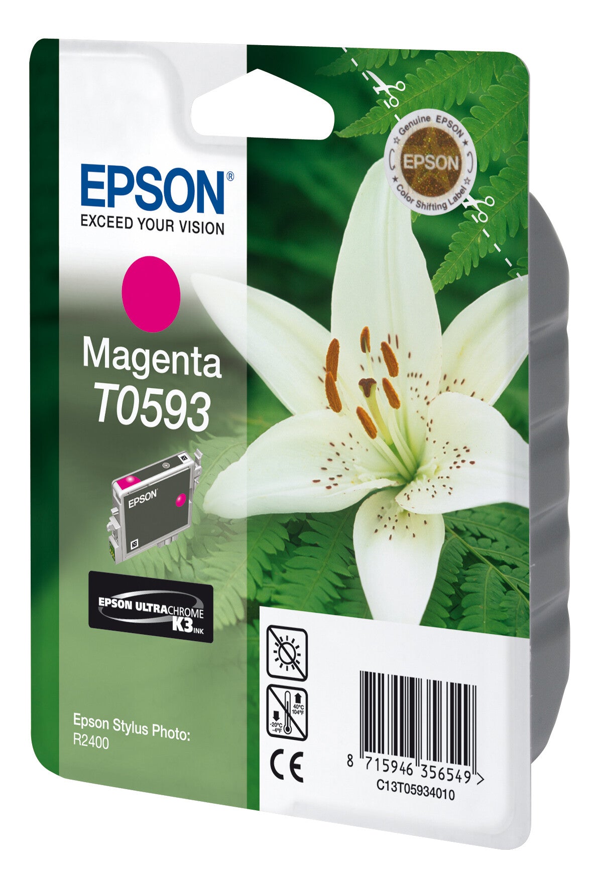 Epson Lily Singlepack Magenta T0593 Ultra Chrome K3