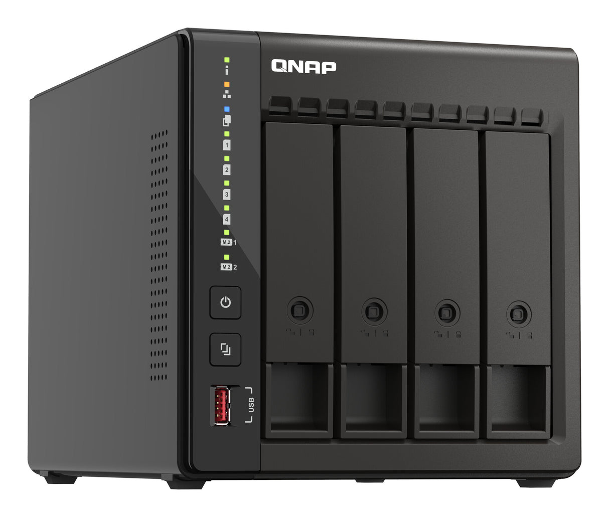 QNAP TS-453E NAS Tower Intel® Celeron® J6412 8 GB 8 TB HDD QNAP QTS Black