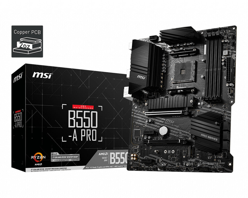 MSI B550-A PRO AMD B550 Socket AM4 ATX