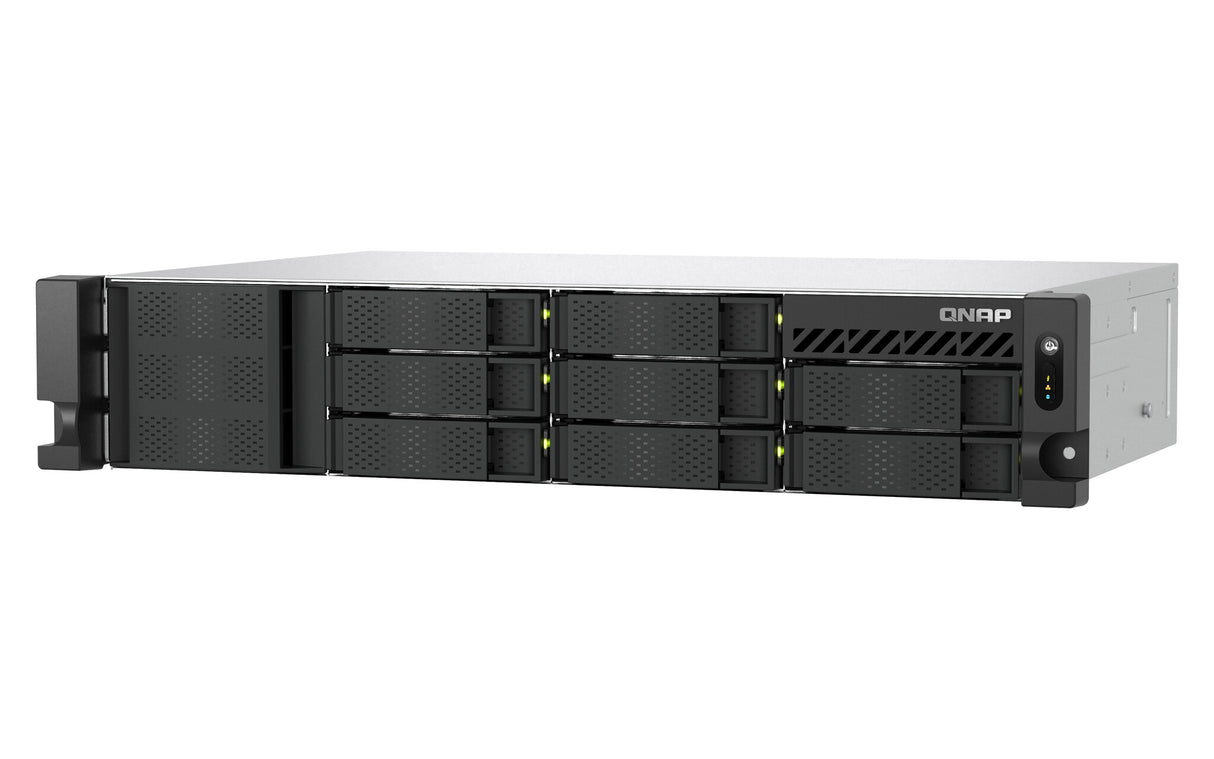 QNAP TS-855EU-RP NAS Rack (2U) Intel Atom® C5125 8 GB DDR4 0 TB QuTS hero Black