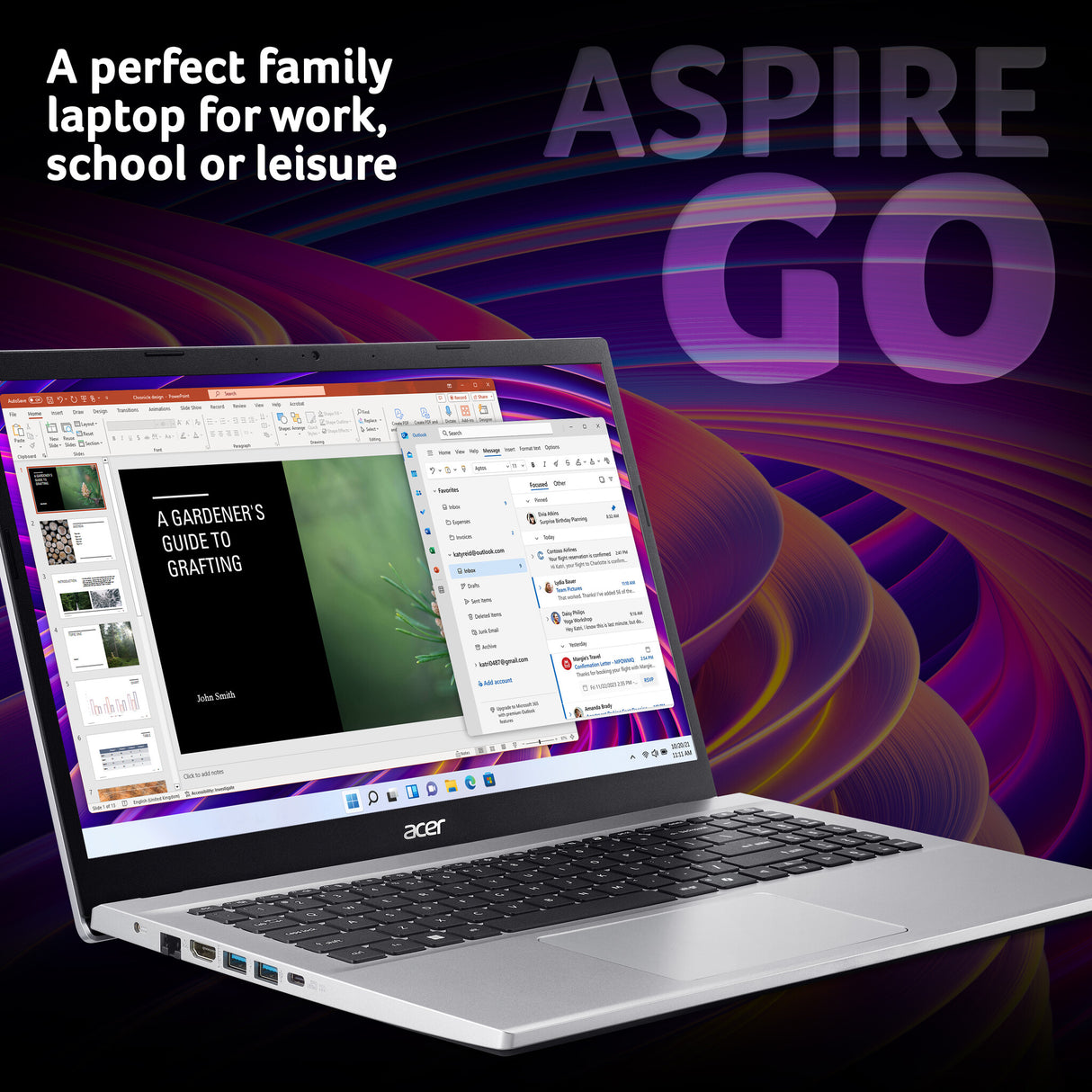 Acer Aspire Go 15 AG15-42P - 15.6" Full HD, AMD Ryzen 5 7430U, 16GB, 1TB SSD, Windows 11 Laptop
