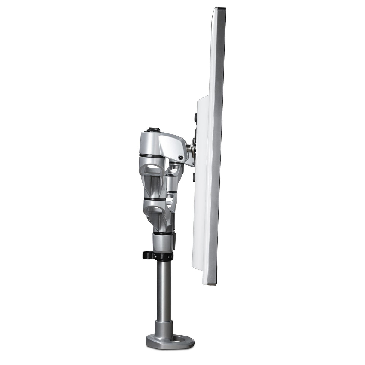 StarTech.com Desk Mount Dual Monitor Arm - Premium Articulating Monitor Arm - up to 30” VESA Mount Displays - Height Adjustable Monitor Mount - Rotate/Tilt/Swivel - Clamp/Grommet - Silver