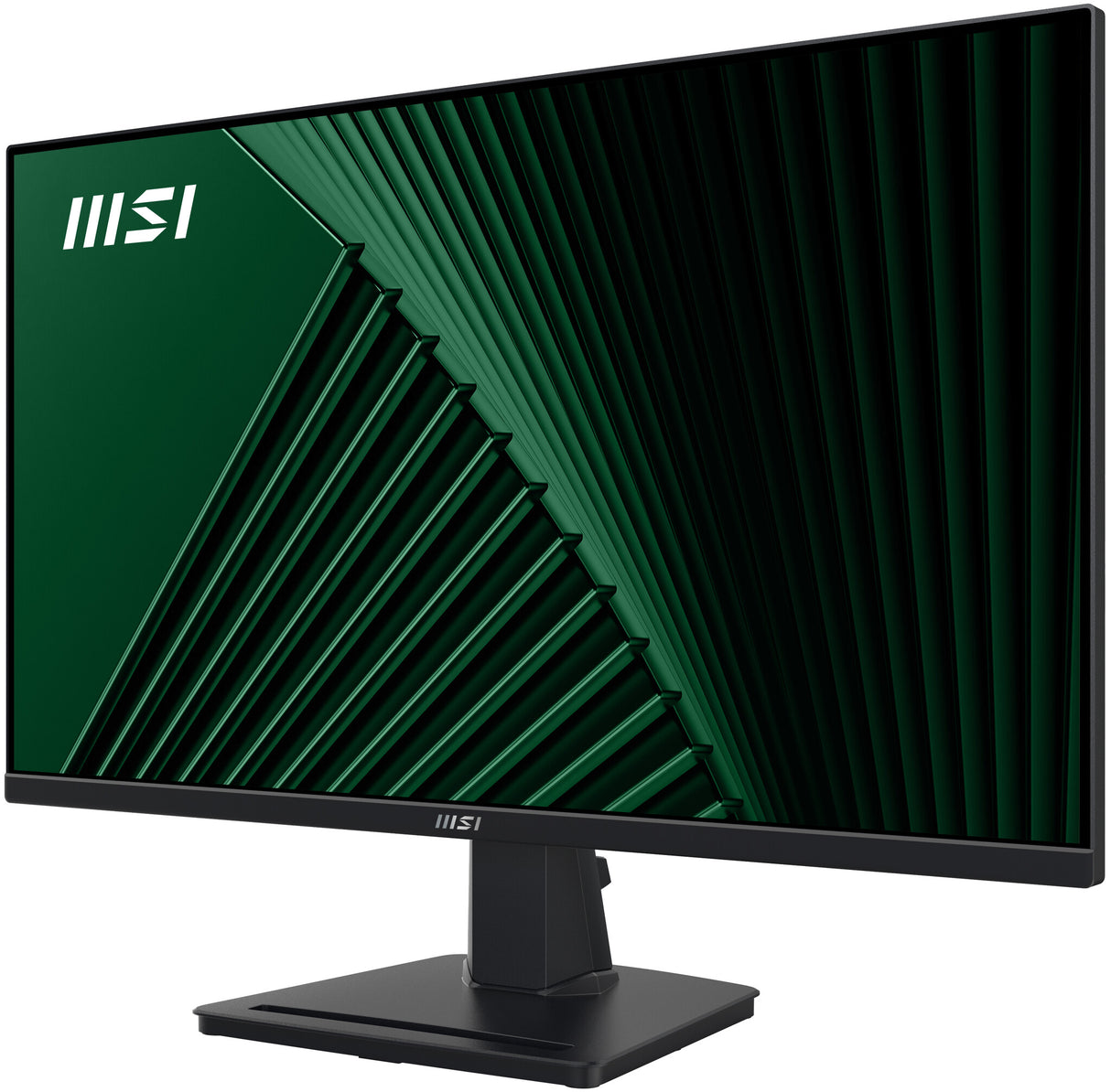 MSI Pro MP245G 24 Inch Monitor, FHD (1920 x 1080), 100Hz, IPS, 1ms, 1x HDMI 1.4b, 1x DP 1.2a output, 1x D-Sub(VGA), Built-in Speakers, Anti-Glare, Anti-Flicker, Less Blue light, TÜV Certified, VESA, Kensington, Black