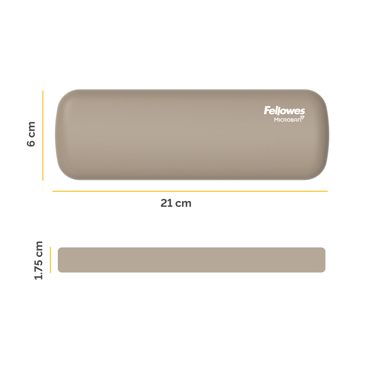 Fellowes Breyta - Wrist rest - sand