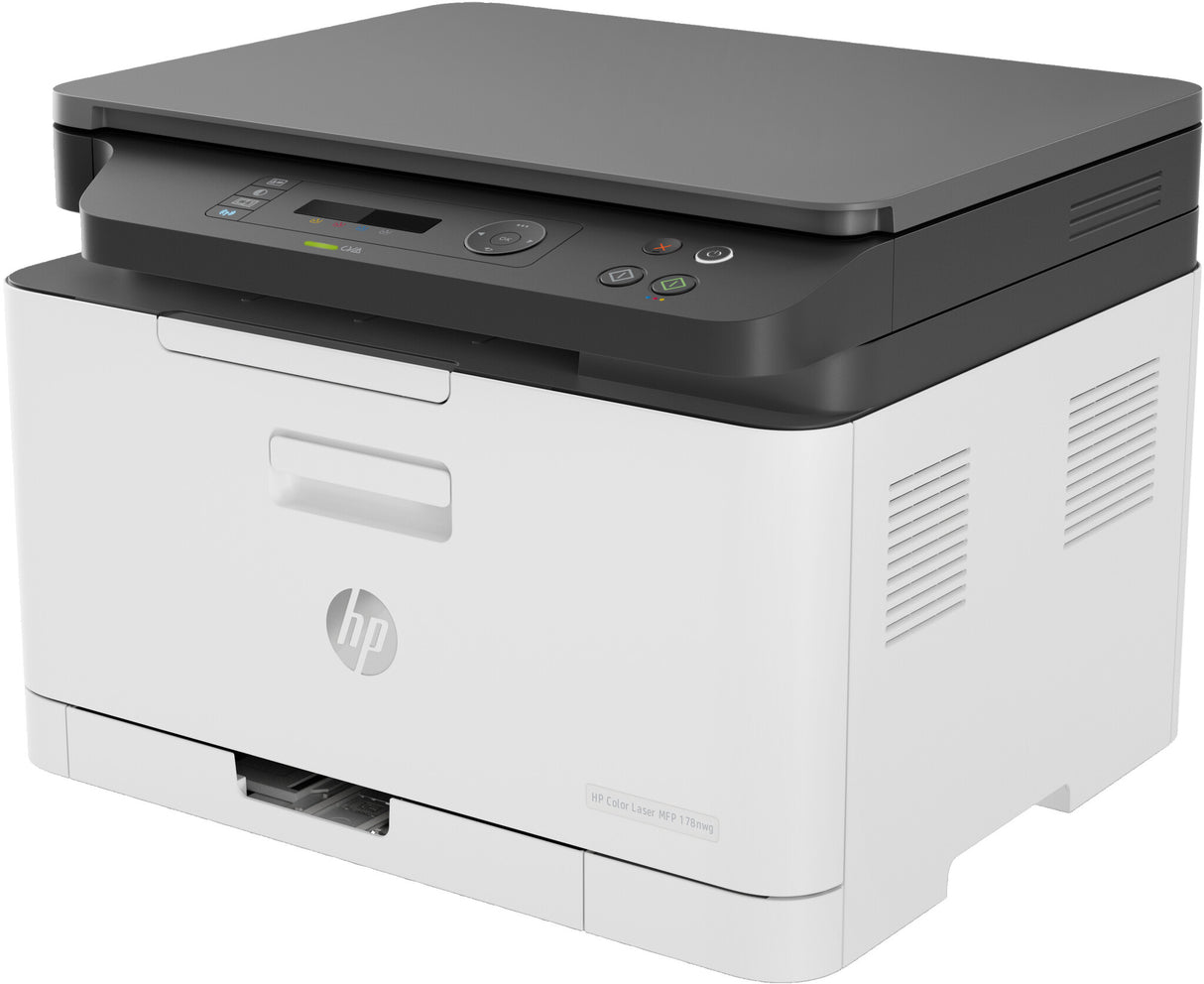 HP Color Laser Laser 178nw Wireless Multifunction Color Printer, Copier, Scanner; Duplex