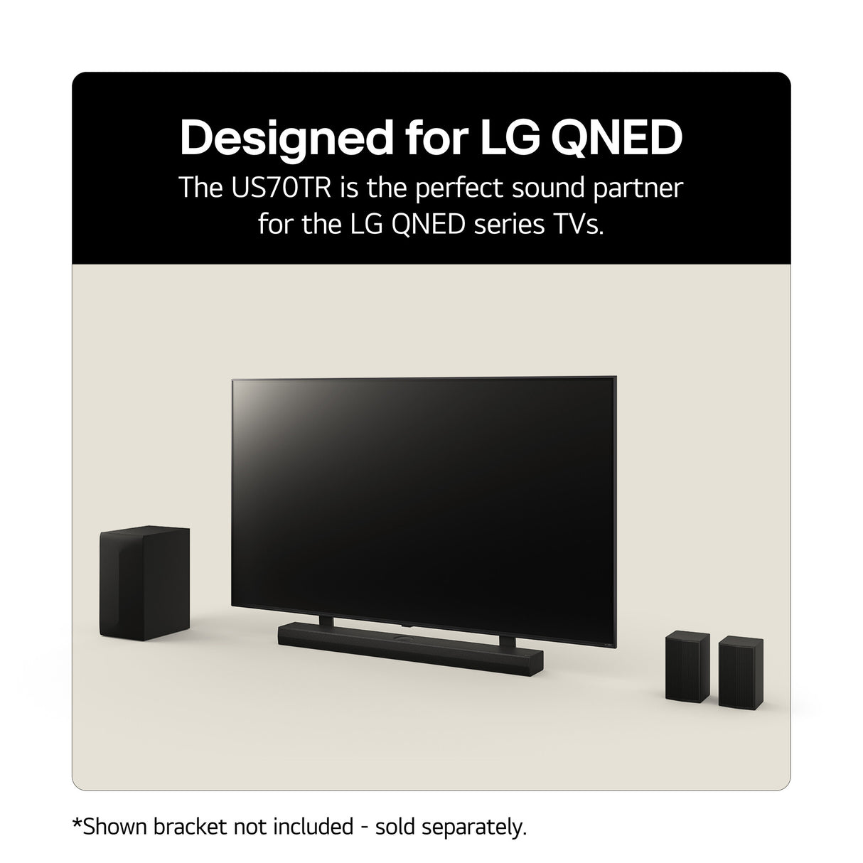 LG US70TY Black 3.1.1 channels 400 W