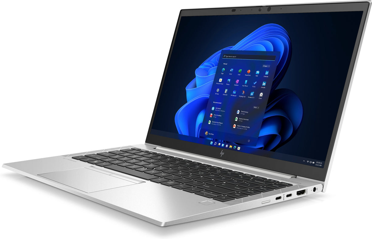 Laptop HP EliteBook 845 G8, 14" FHD IPS, Ryzen 5 5600U, 8GB, 256GB SSD, audio B&O, KB retroiluminado, USB-C, seguridad HP Wolf Pro, Windows 10 Pro