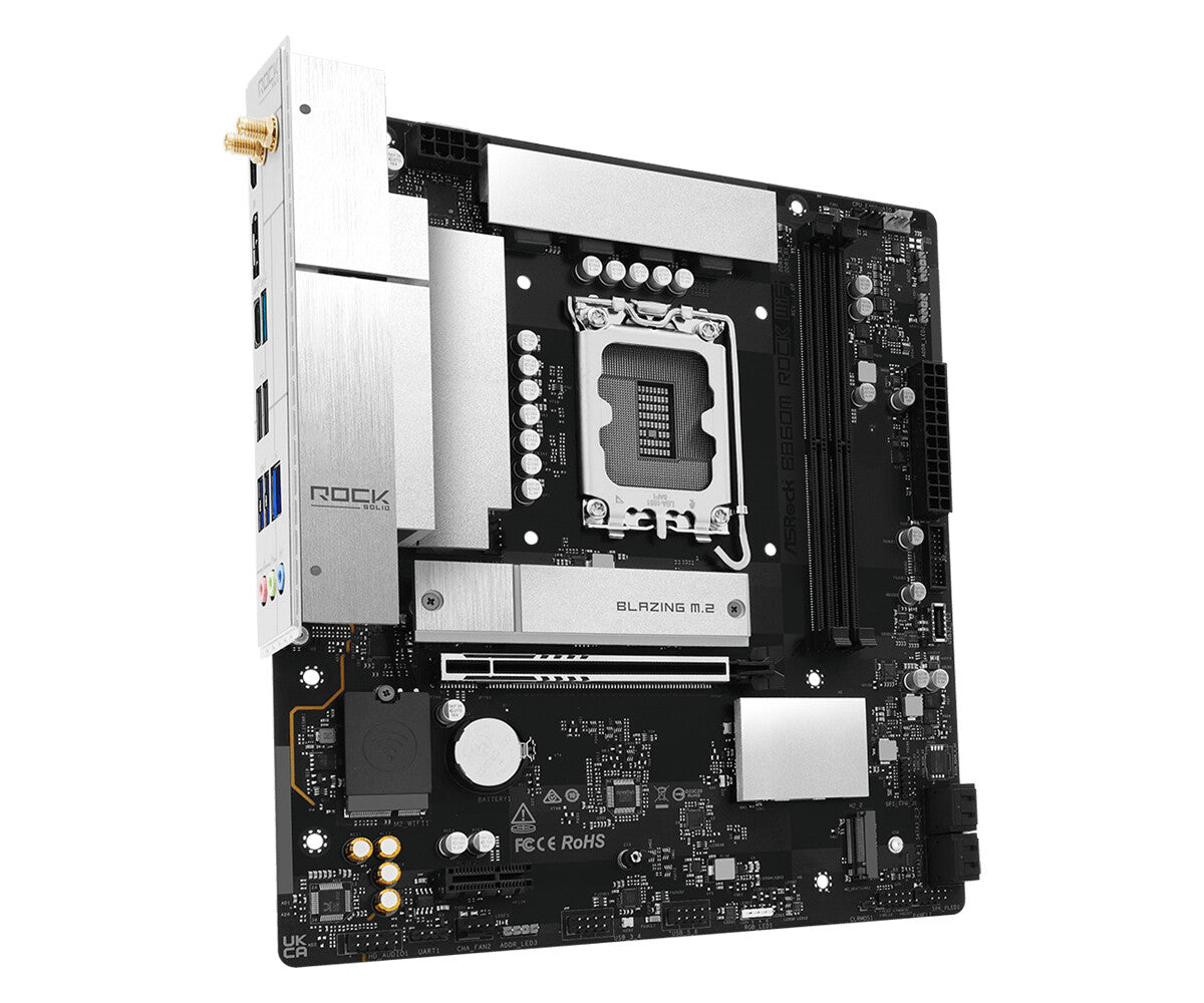 Asrock B860M Rock WiFi Intel B860 LGA 1851 (Socket V1) micro ATX