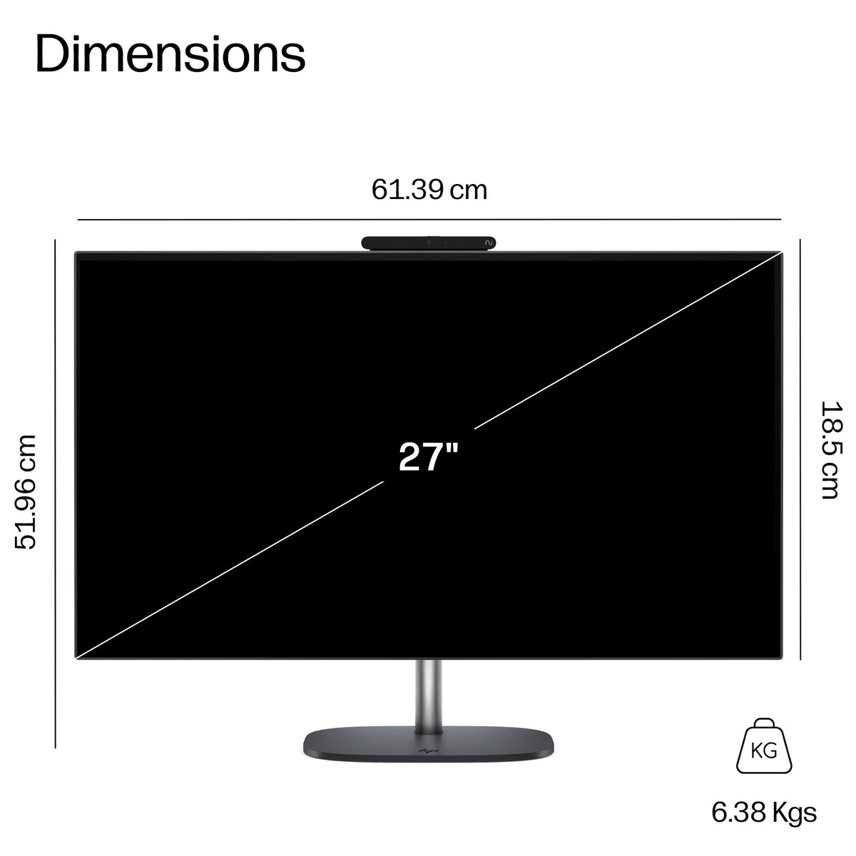 HP DS0B4EA All-in-One PC/workstation Copilot+ PC Intel Core Ultra 5 325 68.6 cm (27") 2560 x 1440 pixels 24 GB DDR5-SDRAM 1 TB SSD Windows 11 Home Wi-Fi 7 (802.11be) Black, Grey