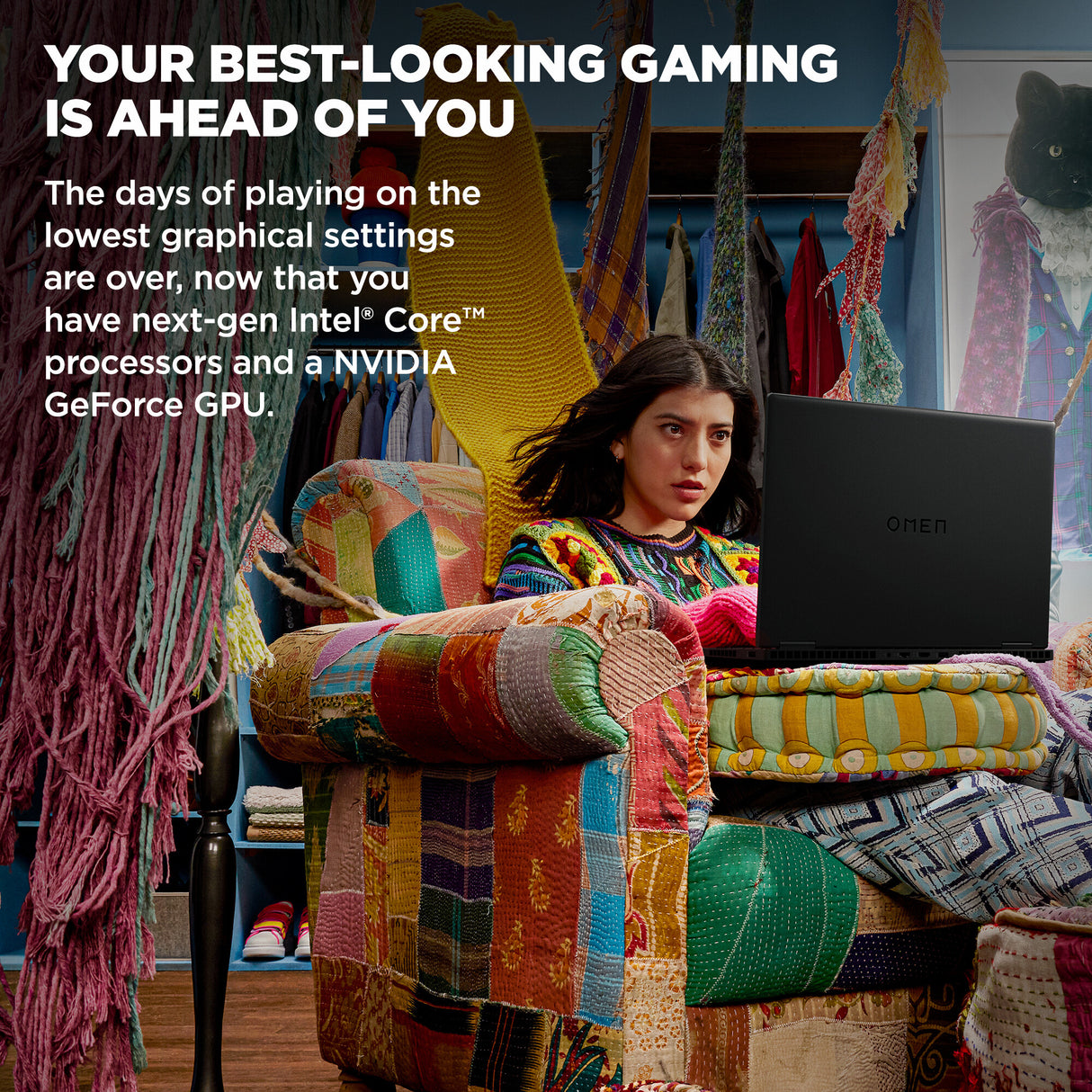 HP OMEN 16-wf1002na Intel® Core™ i7 i7-14700HX Laptop 40.9 cm (16.1") Full HD 16 GB DDR5-SDRAM 1 TB SSD NVIDIA GeForce RTX 4060 Wi-Fi 6E (802.11ax) Windows 11 Home Black